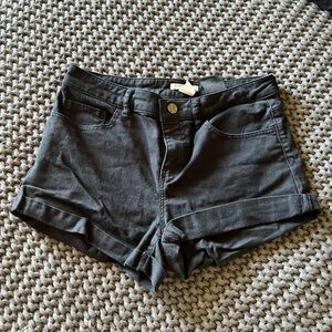 H&M Black Denim Shorts
